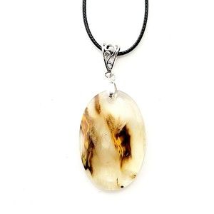 Artisan Tiger Agate & Quartz Genuine Cabachon Earth Stone Necklace Brand New!